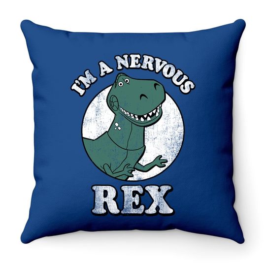 Pixar Toy Story I'm A Nervous Rex Dinosaur Throw Pillow