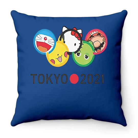 Engalei Tokyo Olympics 2021 Throw Pillow