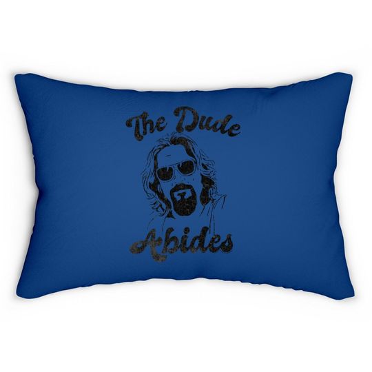 American Classics The Big Lebowski 90s Movie The Dude Abides Adult Short Sleeve Lumbar Pillow Graphic Tee