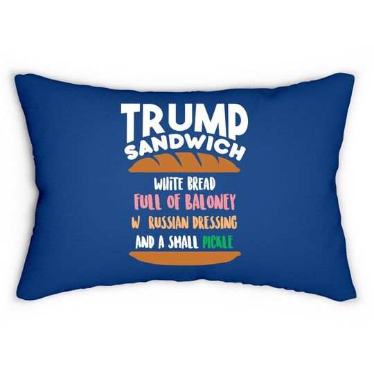 Trump Sandwich Anti-trump Impeachment Funny Lumbar Pillow
