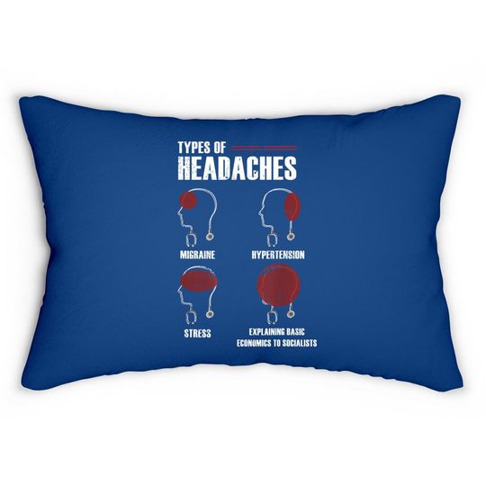 Funny Capitalist Gift Anti Socialism Capitalism Lumbar Pillow