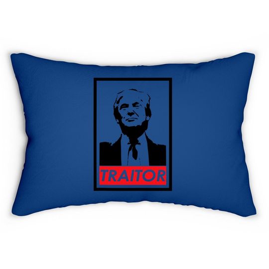 Trump Traitor Presidential Treason Political Anti Trump Lumbar Pillow
