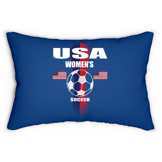 Soccer Team Usa United States Soccer Lumbar Pillow