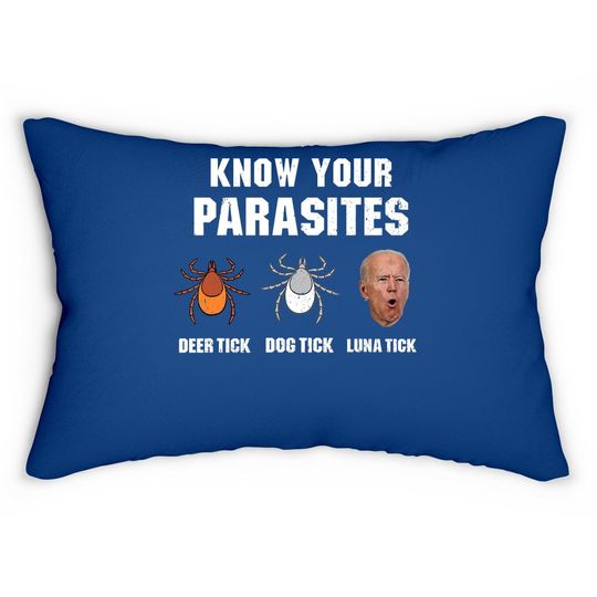 Know Your Parasites Anti Joe Biden Lumbar Pillow