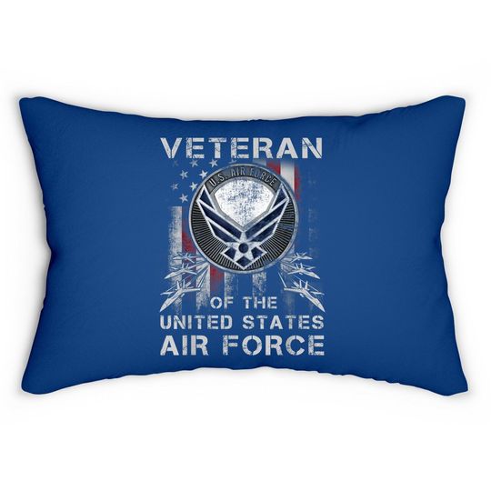 Veteran Of The U.s Air Force Vintage Lumbar Pillow