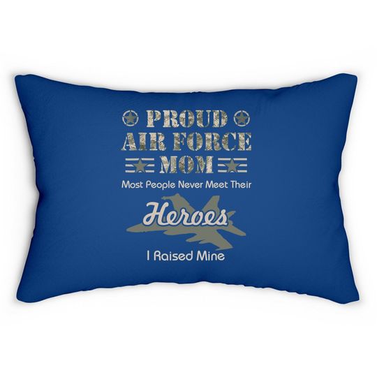 Proud Air Force Mom Lumbar Pillow