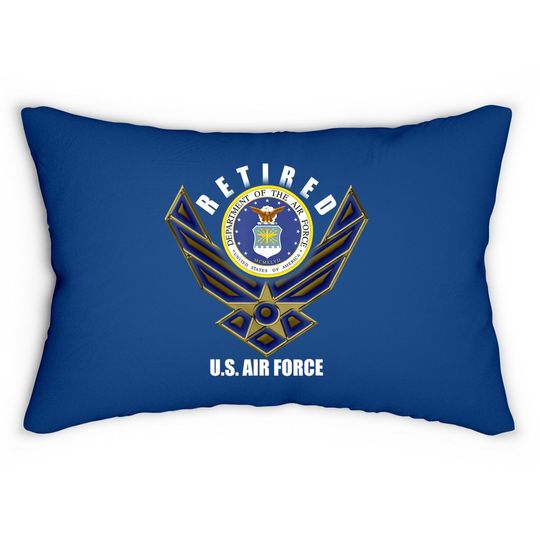 Retired Us Air Force Veteran Lumbar Pillow Retirement Lumbar Pillow