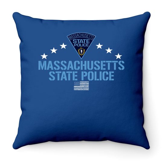 Massachusetts State Police Throw Pillow