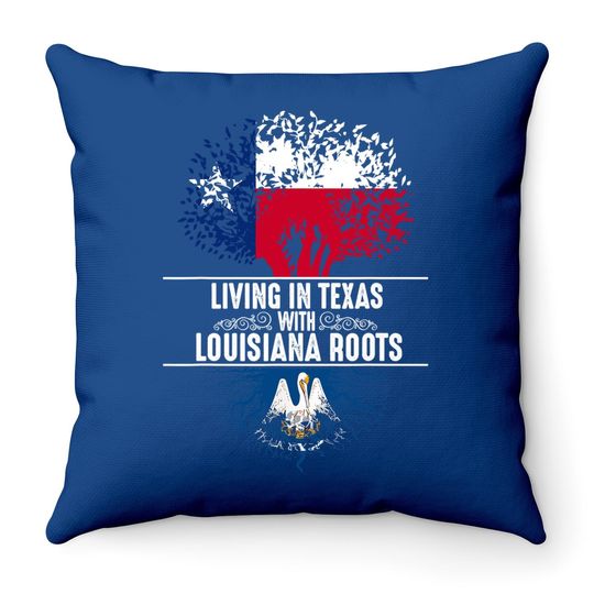 Texas Home Louisiana Roots State Throw Pillow