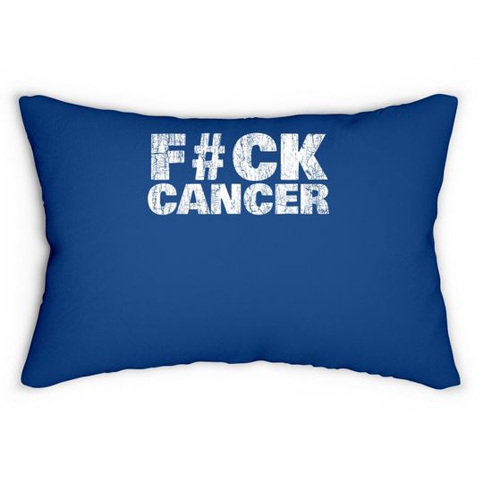 Fck Cancer Cancer Sucks Lumbar Pillow