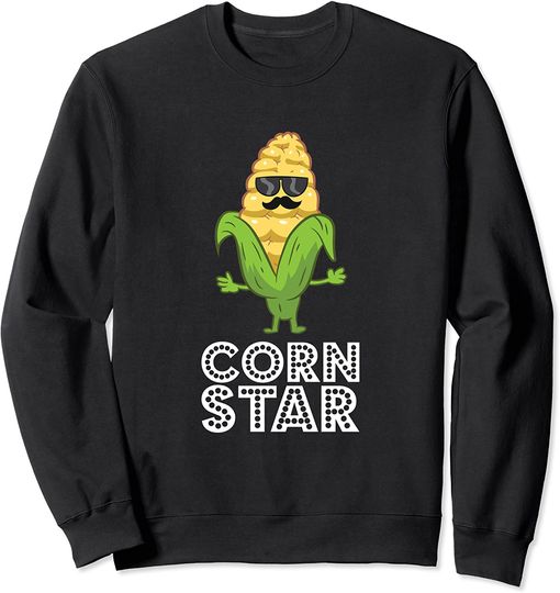 Funny Corn Star With Sunglasses Gift For Corn Farmer Sweatshirt