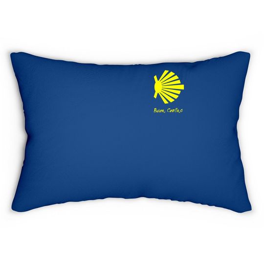 Camino De Santiago Ultreia Pocket St James Way Lumbar Pillow