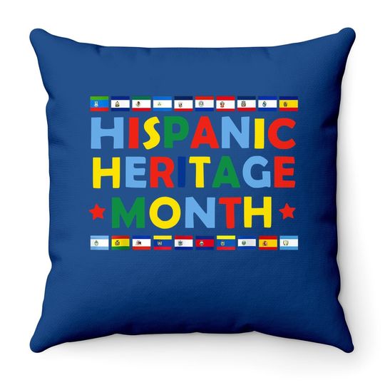 Hispanic Heritage Month 2021 Throw Pillow