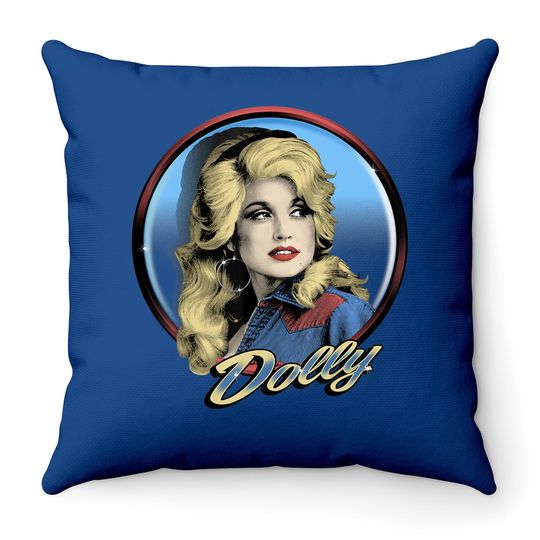Dolly Parton Western Throw Pillow