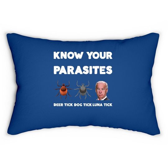 Know Your Parasites  anti Joe Biden Sucks Political Lumbar Pillow