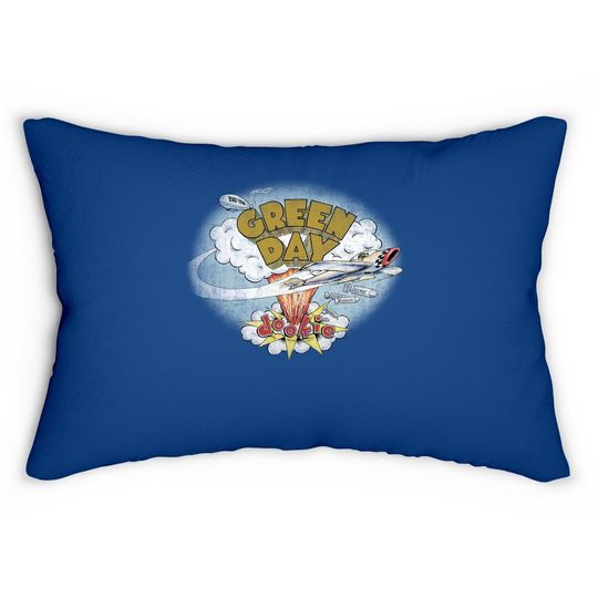 Green Day Dookie Album Cover Rock Music Punk Lumbar Pillow
