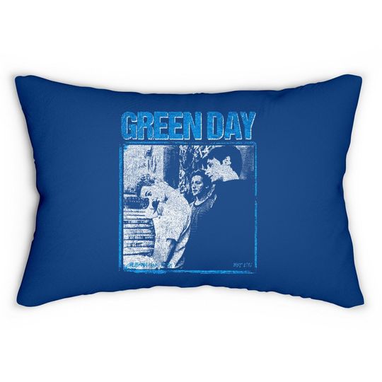 Green Day Photo Block Lumbar Pillow