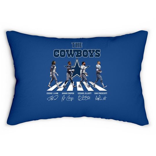 Dallas Cowboys Walking Road Lumbar Pillow