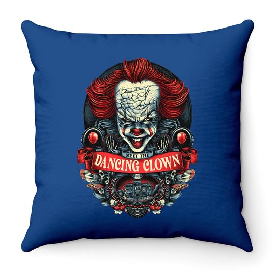 Pennywise Halloween Throw Pillow
