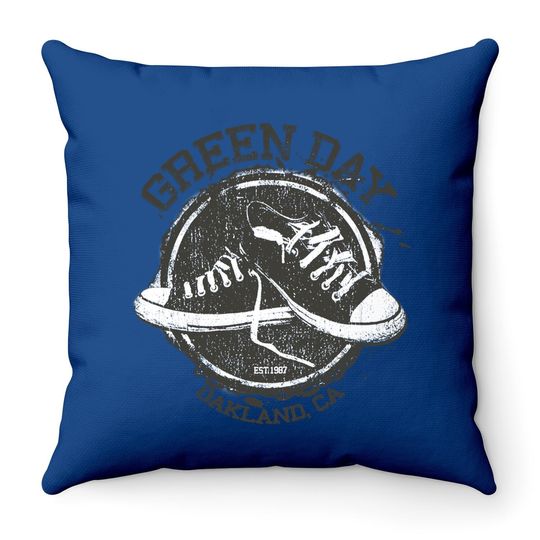 Green Day Converse 2 Throw Pillow