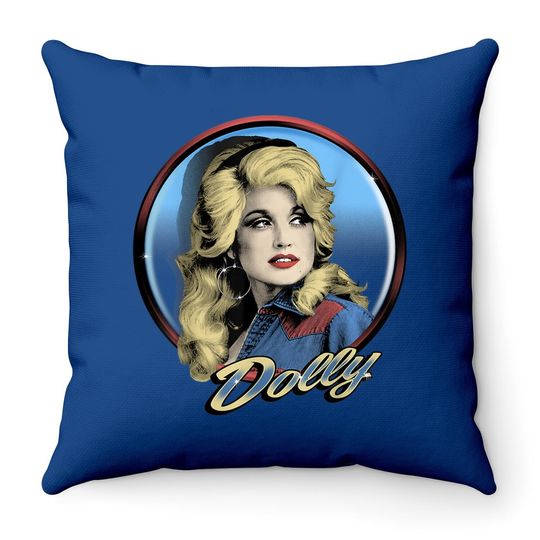 Dolly Parton Western Throw Pillow