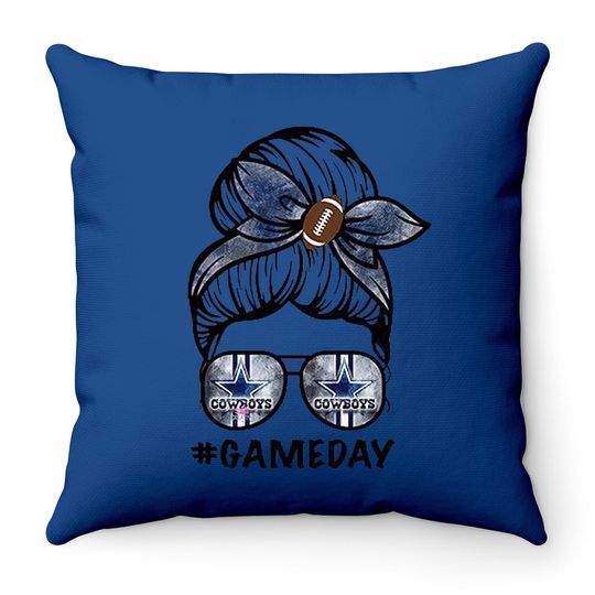 Game Day Dallas Cowboys Throw Pillow