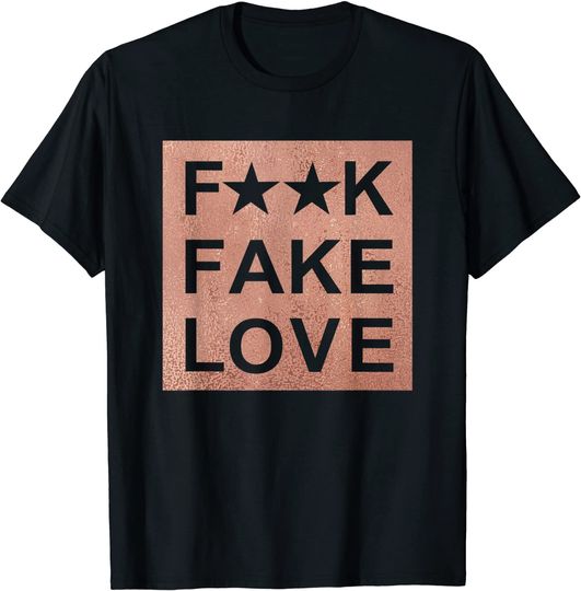 Rose Gold T-Shirt Fake Love Rose Gold T-Shirt Sneaker Heads Basketball shoes