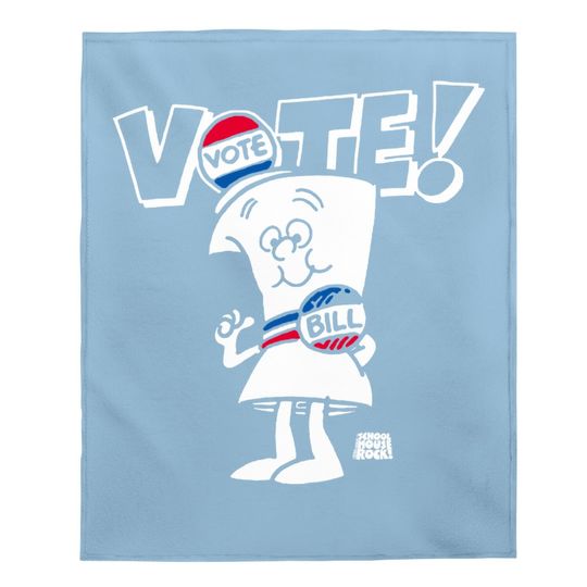 Ripple Junction Schoolhouse Rock Vote With Bill Adult Baby Blanket