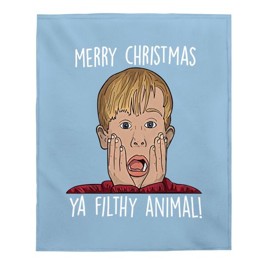 Home Alone Kevin Mccallister Merry Christmas Ya Animal Filtr Baby Blanket