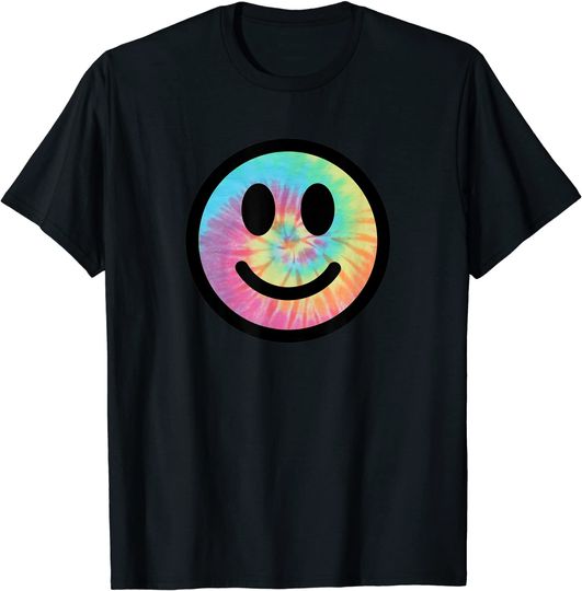 Smile Face T-shirt Tie Dye Smiley Face