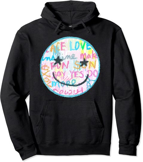 Smile Face Hoodie Preppy Art, Smiley Face, Happy Face, Pullover