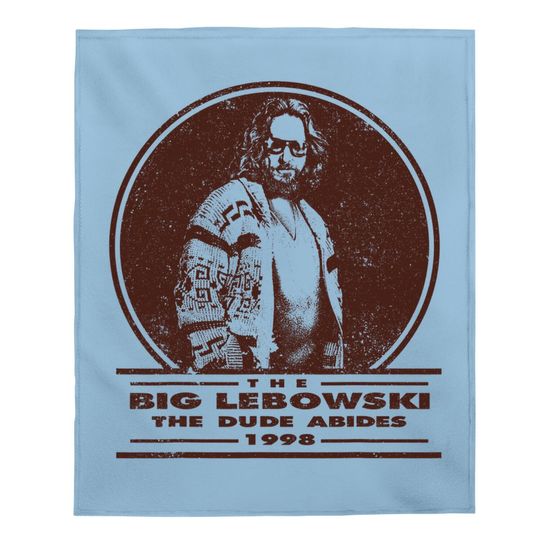 The Big Lebowski Distressed Dude Abides Stamp Graphic Tee