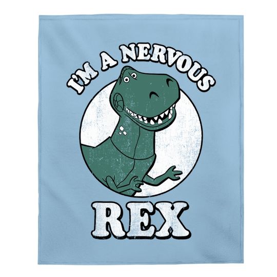 Pixar Toy Story I'm A Nervous Rex Dinosaur Baby Blanket