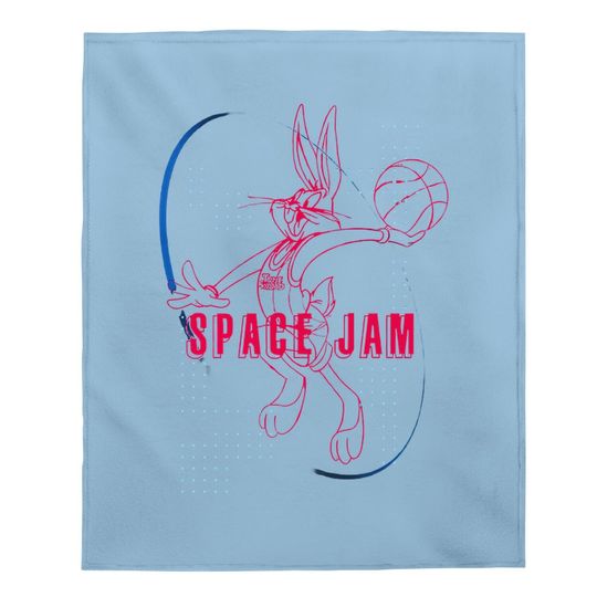 Space Jam New Legacy Short Sleeve Baby Blanket- Looney Tunes Tune Squad Bugs Bunny Baby Blanket
