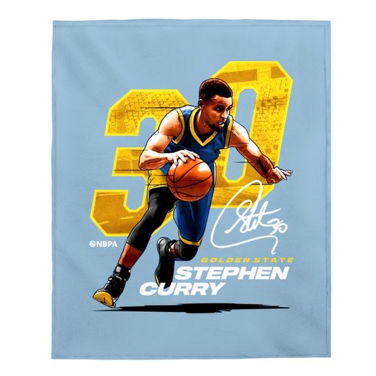 500 Level Steph Curry Golden State Basketball Baby Blanket