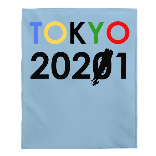 Tokyo 2021 Olympic Games Text  premium Baby Blanket