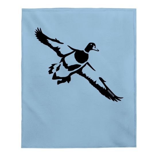 Single Drake Duck Hunting Committed Waterfowl Baby Blanket
