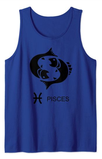 Pisces Art Tank Top Zodiac Sign