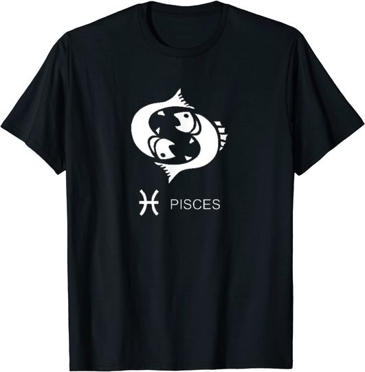 Pisces Art T-shirt Zodiac Horoscope Sign