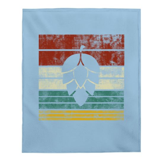 Vintage Hop Leaf Baby Blanket Home Brewers & Lovers Of Hoppy Beer Baby Blanket