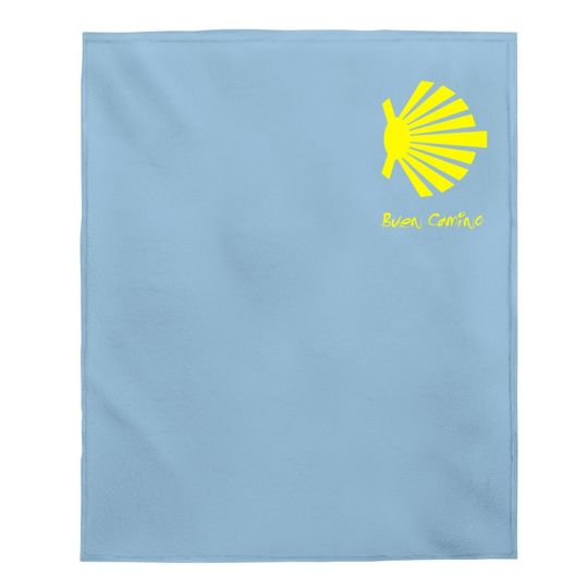 Camino De Santiago Ultreia Pocket St James Way Baby Blanket