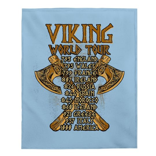 Viking World Tour Baby Blanket