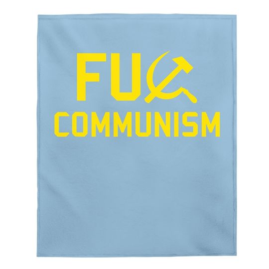 Fu Communism Baby Blanket - Anti-communist Protest Baby Blanket