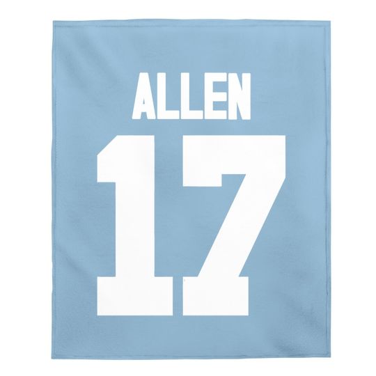 Josh Allen Royal Buffalo Bills Big & Tall Player Name & Number Baby Blanket