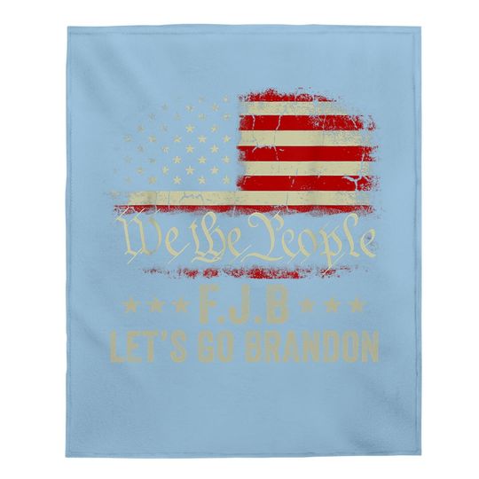 Let’s Go Brandon Anti Liberal Baby Blanket