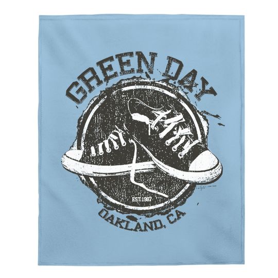 Green Day Converse 2 Baby Blanket