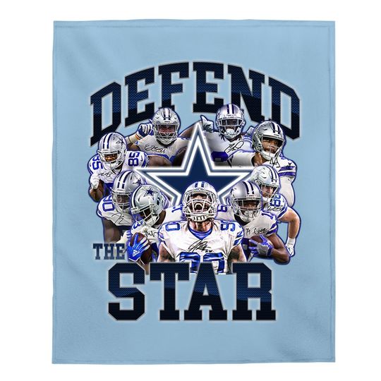 Defend The Star Dallas Cowboys Baby Blanket