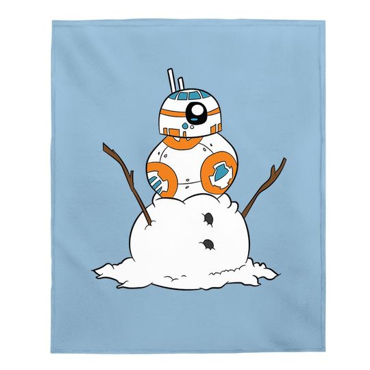 Snowman Robot On Snowman Essential Baby Blanket