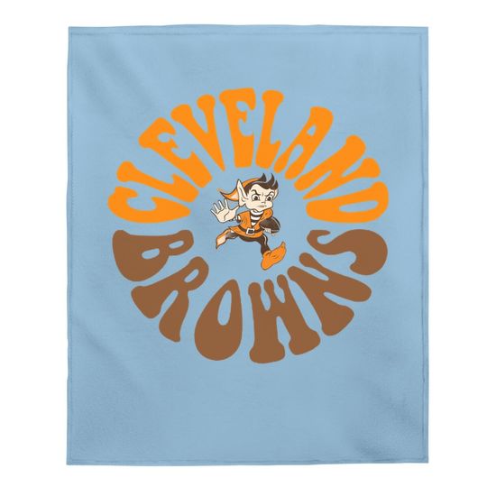 Cleveland Browns Hippy Style Elf Baby Blanket