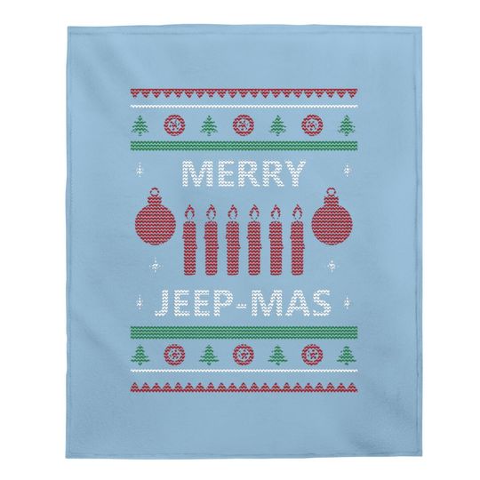 Merry Jeep-mas Essential Baby Blanket